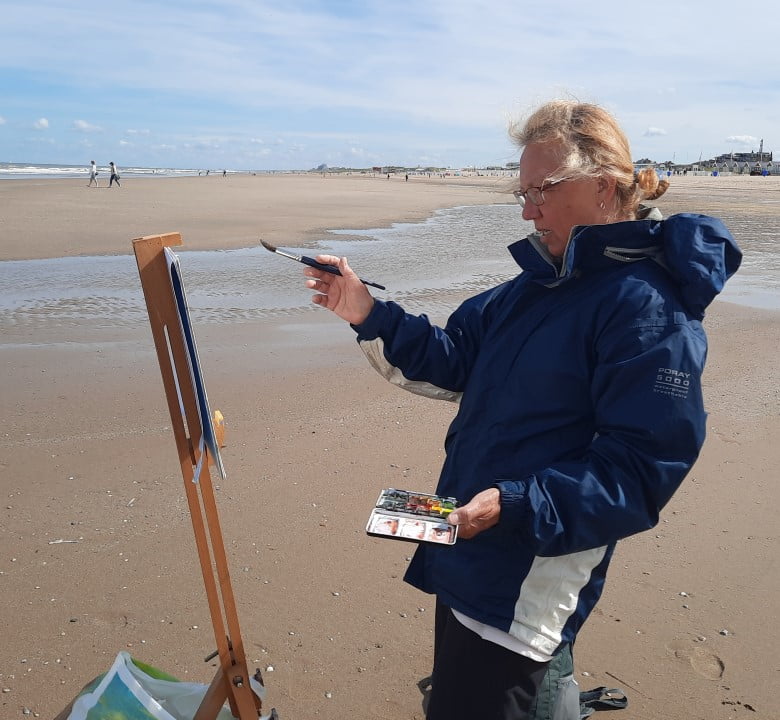 Oké, nog één extra workshop Schilderen aan Zee.
