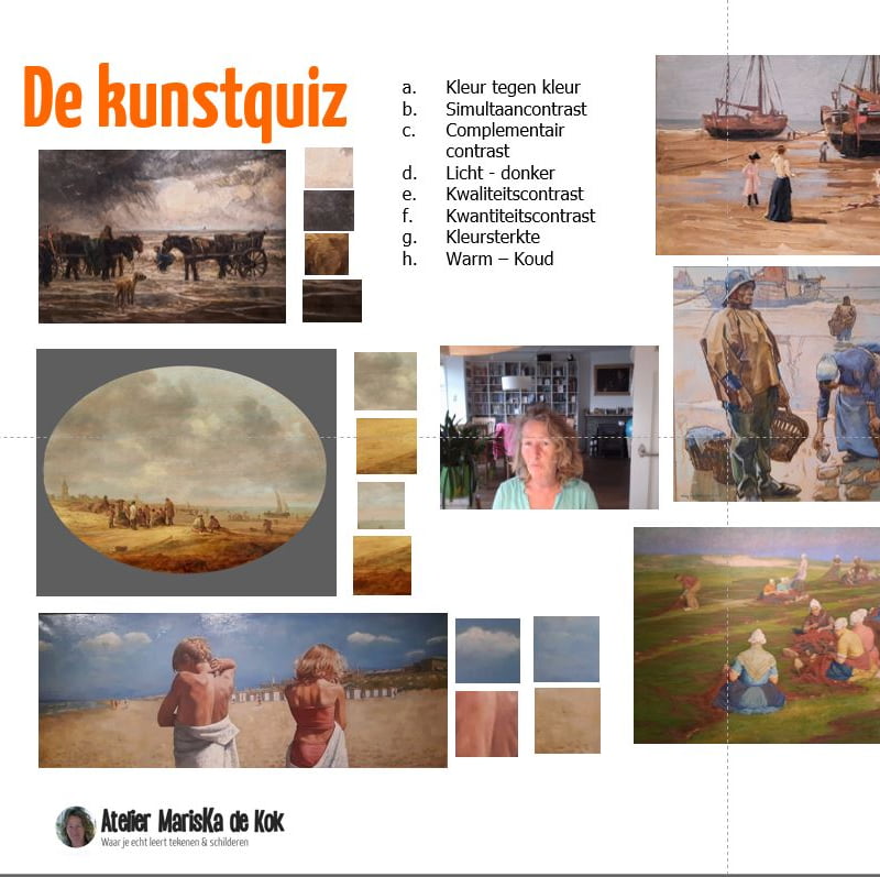 Kleur contrast - samenvatting & antwoorden van de quiz